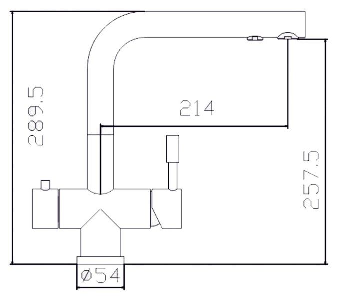 Смеситель для кухни ZORG Inox SZR-1068
